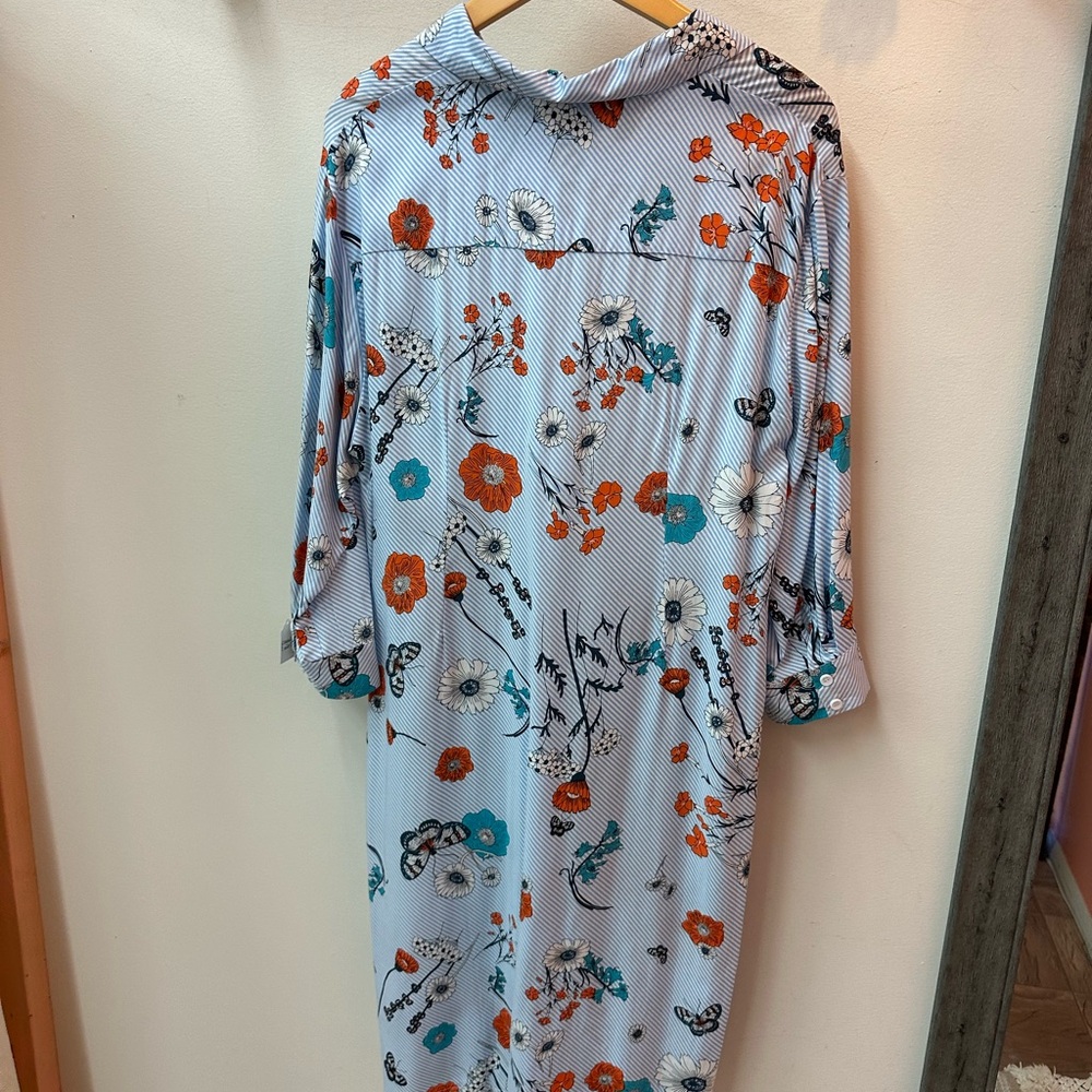 DAVI & DANI Striped Floral Knot Dress - Picture 3 of 3